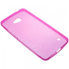 Чехол силиконовый цветной Nokia Lumia 640 розовый