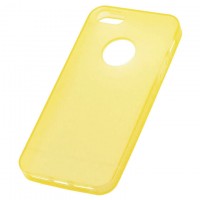 Чехол силиконовый Apple iPhone 5‏ матовый‏ желтый
