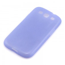 Чехол силиконовый+пленка Samsung S3 i9300, i9305, i9308 matte голубой