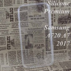 Чехол силиконовый Premium Samsung A7 2017 A720 прозрачный