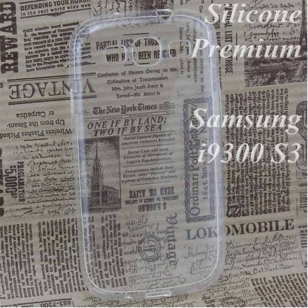 Чехол силиконовый Premium Samsung S3 i9300, i9305, i9308 прозрачный