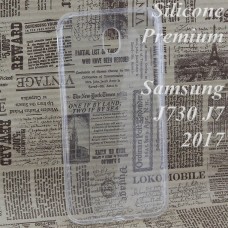 Чехол силиконовый Premium Samsung J7 2017 J730 прозрачный