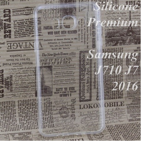 Чехол силиконовый Premium Samsung J7 2016 J710 прозрачный