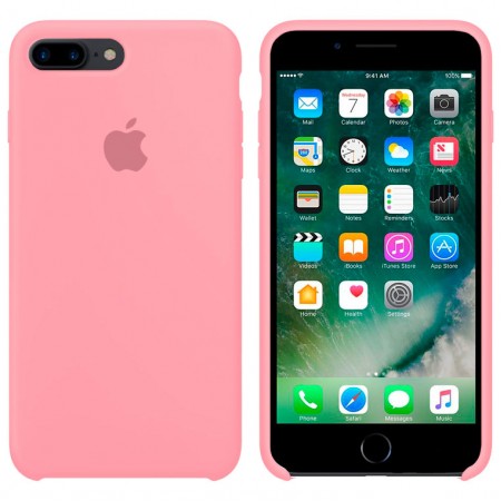Чехол Silicone Case Apple iPhone 7 Plus, 8 Plus светло-розовый 12