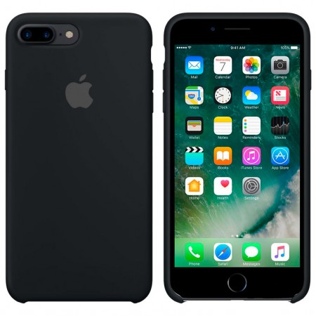 Чехол Silicone Case Apple iPhone 7 Plus, 8 Plus черный 18