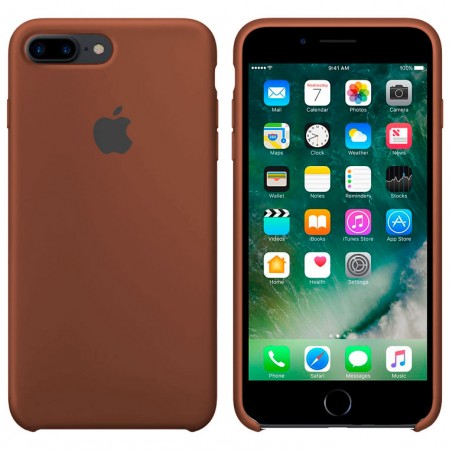 Чехол Silicone Case Apple iPhone 7 Plus, 8 Plus коричневый 33