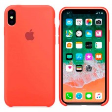 Чехол Silicone Case Apple iPhone X, XS светло-оранжевый 02