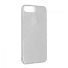 Чехол силиконовый Shine Apple iPhone 7, 8 серебристый