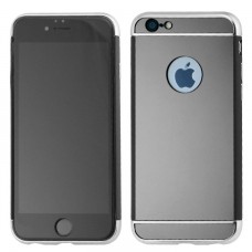 Чехол-накладка Mirror Apple iPhone 6 черно-серебристый
