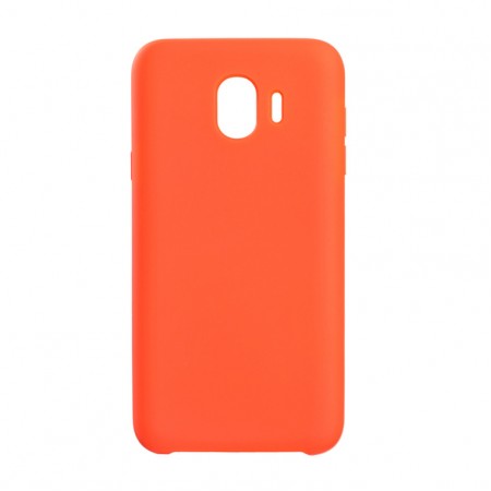 Чехол Silicone Case Original Samsung J4 2018 J400 оранжевый (13)