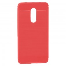 Чехол силиконовый Polished Carbon Xiaomi Redmi Note 4x красный