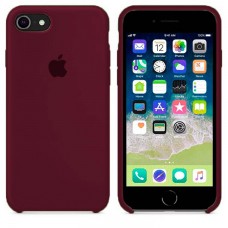 Чехол Silicone Case Apple iPhone 7, 8 темно-бордовый 42
