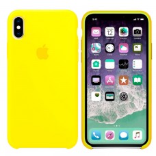 Чехол Silicone Case Apple iPhone X, XS лимонный 41