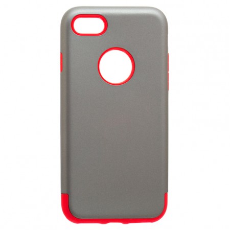 Чехол-накладка Motomo X1 Apple iPhone 7, 8 серо-красный