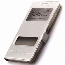 Чехол-книжка Momax 2 окна Samsung S7 Edge G935 серебристый