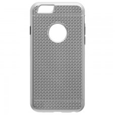 Чехол-накладка GINZZU Carbon X1 Apple iPhone 6, 6S серебристый