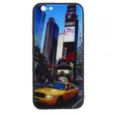 Чехол накладка Glass Case New Apple iPhone 6, 6S такси