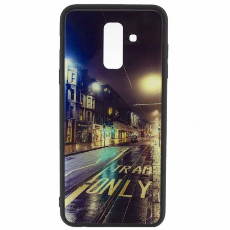 Чехол накладка Glass Case New Samsung A6 Plus 2018 A605 дорога