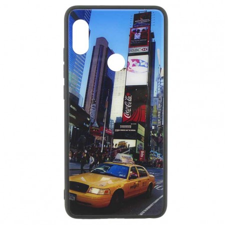 Чехол накладка Glass Case New Huawei P20 Lite, Nova 3e такси