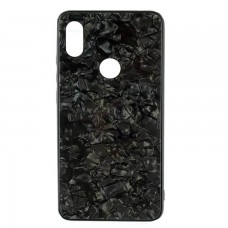 Чехол накладка Glass Case Мрамор Xiaomi Redmi S2, Y2 черный