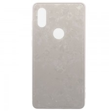 Чехол накладка Glass Case Мрамор Xiaomi Mi Mix 2S белый