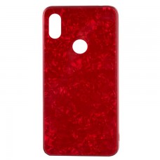Чехол накладка Glass Case Мрамор Xiaomi Redmi S2, Y2 красный