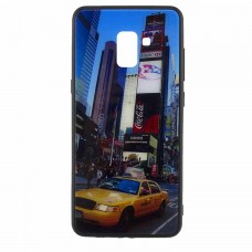 Чехол накладка Glass Case New Samsung J6 2018 J600 такси