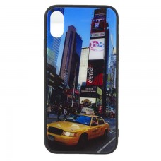 Чехол накладка Glass Case New Apple iPhone X, XS такси