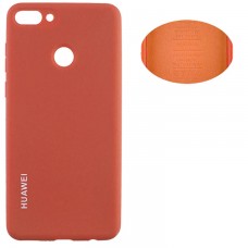 Чехол Silicone Cover Huawei Y9 2018 оранжевый