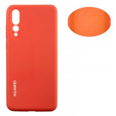 Чехол Silicone Cover Huawei P20 Pro, P20 Plus оранжевый