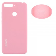 Чехол Silicone Cover Huawei Y6 2018, Y6 Prime 2018, Honor 7A Pro розовый