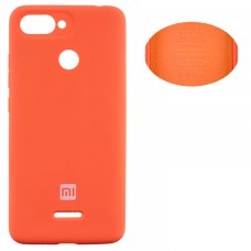 Чехол Silicone Cover Xiaomi Redmi 6 оранжевый