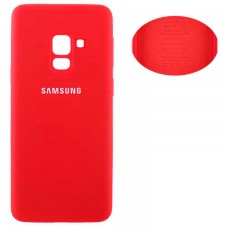 Чехол Silicone Cover Samsung A8 Plus 2018 A730 красный