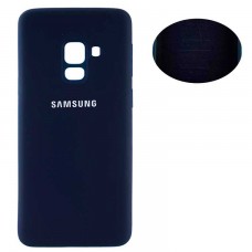 Чехол Silicone Cover Samsung A8 Plus 2018 A730 синий