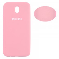 Чехол Silicone Cover Samsung J7 2017 J730 розовый