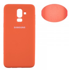 Чехол Silicone Cover Samsung J8 2018 J810 оранжевый