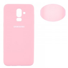 Чехол Silicone Cover Samsung J8 2018 J810 розовый