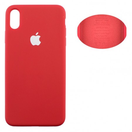 Чехол Silicone Cover Apple iPhone XS Max красный