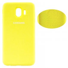 Чехол Silicone Cover Samsung J4 2018 J400 желтый