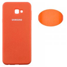 Чехол Silicone Cover Samsung J4 Plus 2018 J415 оранжевый