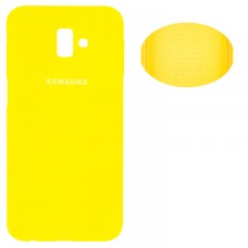 Чехол Silicone Cover Samsung J6 Plus 2018 J610 желтый