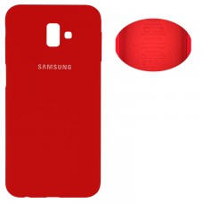 Чехол Silicone Cover Samsung J6 Plus 2018 J610 красный