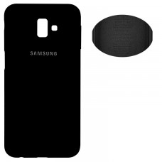 Чехол Silicone Cover Samsung J6 Plus 2018 J610 черный