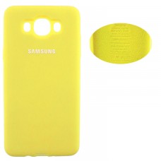 Чехол Silicone Cover Samsung J7 2016 J710 желтый