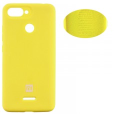 Чехол Silicone Cover Xiaomi Redmi 6 желтый