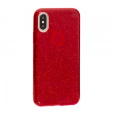 Чехол силиконовый Shine Apple Iphone XS Max красный