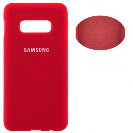 Чехол Silicone Cover Samsung S10E G970 красный