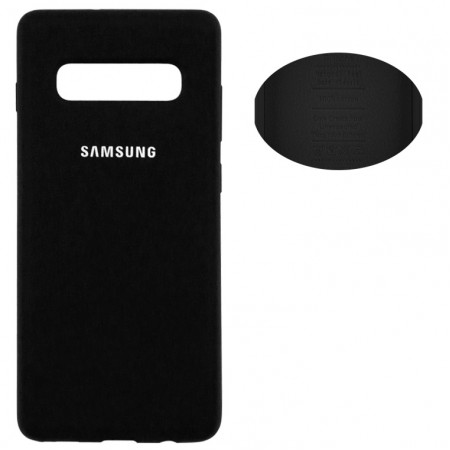 Чехол Silicone Cover Samsung S10 Plus G975 черный