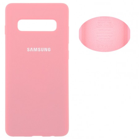 Чехол Silicone Cover Samsung S10 Plus G975 розовый