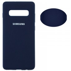 Чехол Silicone Cover Samsung S10 G973 синий